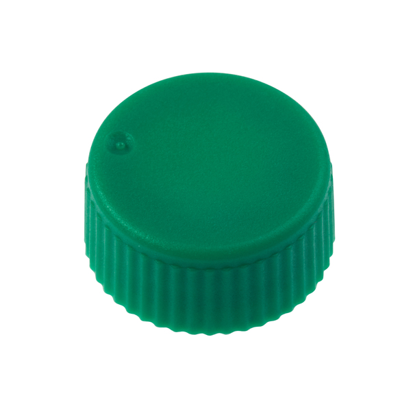 Celltreat CAP ONLY, Green Screw Top Micro Tube Cap, O-Ring, Opaque, Non-sterile 230841G